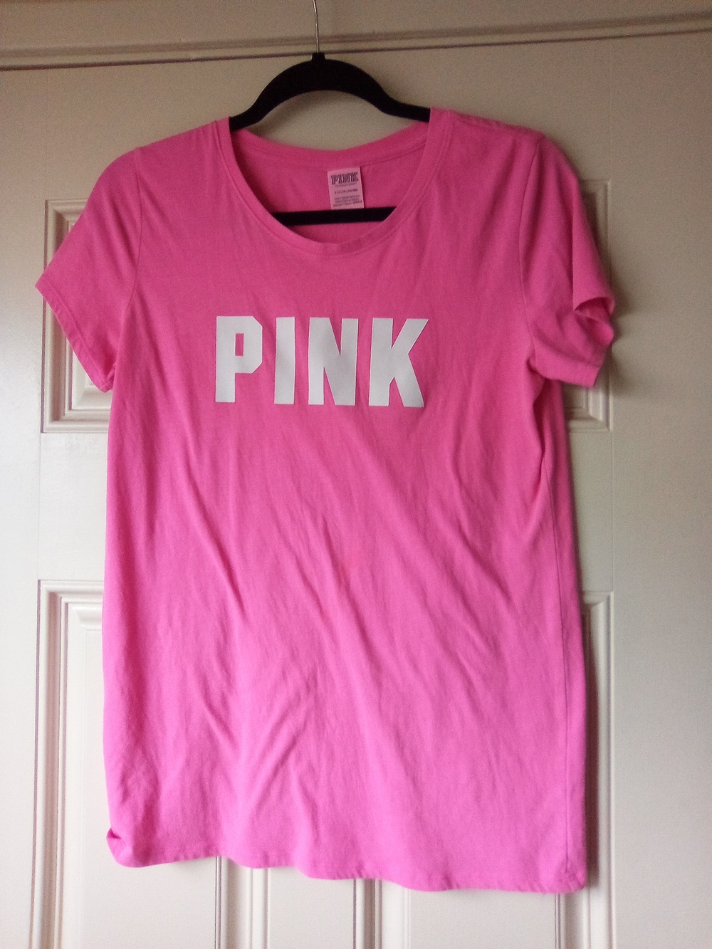 PINK Graphic Logo Tee  Bright Pink S